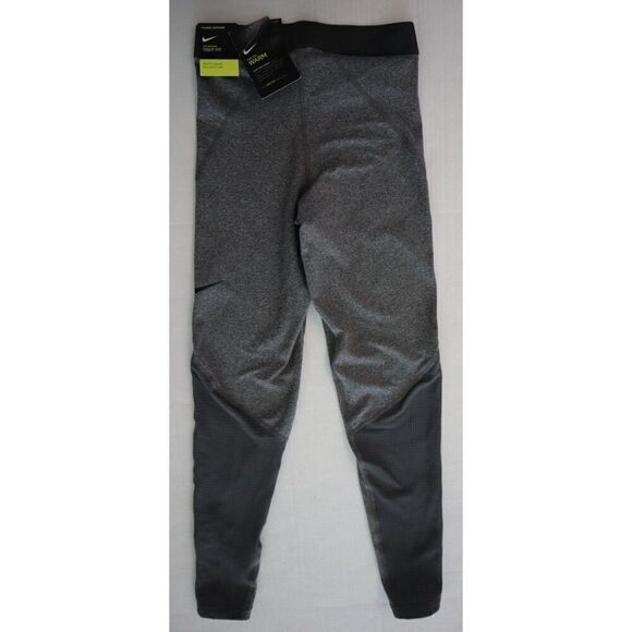 Nike Pro 932078-071 Women's Sz XS Gray Heather Warm Training Performance Tights - Picture 2 of 12